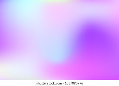 Gradient rainbow background of unicorn, mermaid. Iridescent abstract texture. Kawaii backdrop with princess rainbow mesh. For pastel decoration, little girls magic party hologram