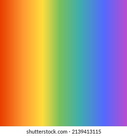 The gradient of the rainbow. LGBTQ+ flag. A square-format postcard