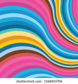 gradient rainbow strips. Vector illustration