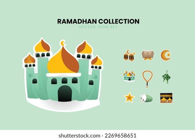 Gradient Ramadhan Icon Collection Pack