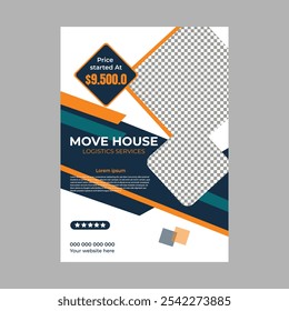 Gradient real estate poster with photo