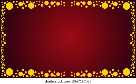 A gradient red abstract background illustration with a yellow frame. Perfect for invitation card, book cover, poster, banner, website design.