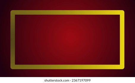 A gradient red abstract background illustration with a yellow frame. Perfect for invitation card, book cover, poster, banner, website design.