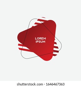 the gradient red abstract geometric