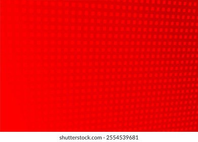Gradient red background with perspective pixel pattern. Simple modern and futuristic background with copy space.  