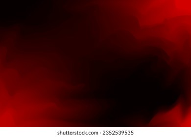 Gradient Red And Black Watercolor Background. Abstract Wallpaper. Vector