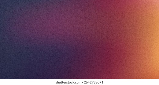 Gradient red, blue and purple color noisy texture grain background
