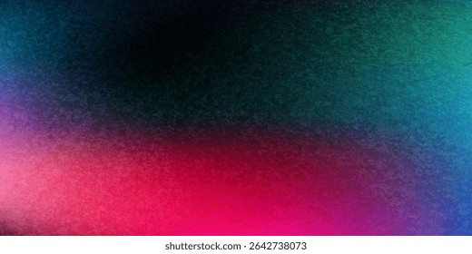 Gradient red, blue and purple color noisy texture grain background
