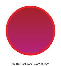 Gradient Red Circle Victor Art Illustration