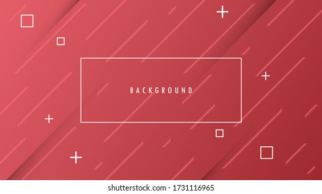 Vorlage für rot farbige Hintergrundbilder. Zeilenaufbau Design Vector Graphic EPS10