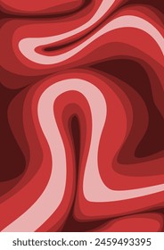 fondo de estilo de corte de papel líquido de color rojo degradado