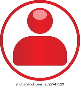 Gradiente de color rojo icono de usuario diseño Personas icono diseño