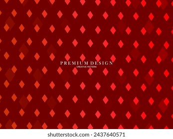 Gradient red flat block geometric premium background. 3d red steel background.