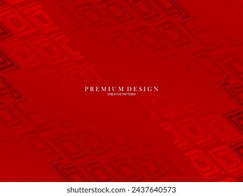 Gradient red flat block geometric premium background. 3d red steel background.