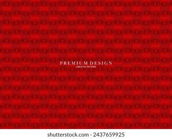 Gradient red flat block geometric premium background. 3d red steel background.
