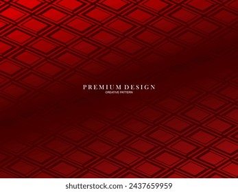 Gradient red flat block geometric premium background. 3d red steel background.