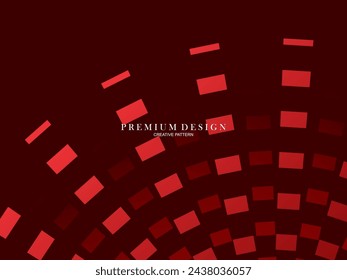 Gradient red flat block geometric premium background.