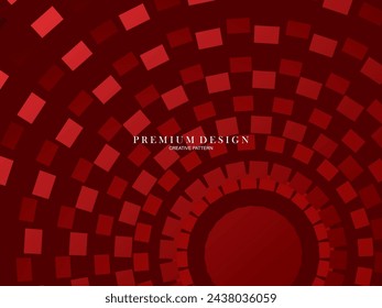 Gradient red flat block geometric premium background.