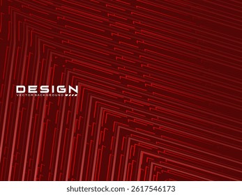 Gradient red glowing geometric pattern on dark red background. Shiny red modern pattern. Futuristic technology concept, suitable for covers, posters, banners, brochures, websites, etc.	

