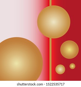 Gradient Red & Gold Holiday Background