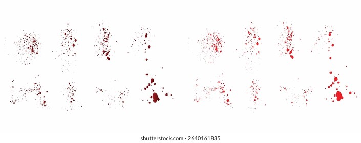 Gradient red paint ink blood splatter background