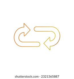 Gradient Refresh icon illustration sign design style. Reload symbol or logo