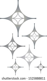 Gradient Repeated Star Icon Decal