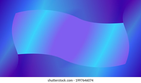 gradient ribbon banner with light blue and purple vector background.