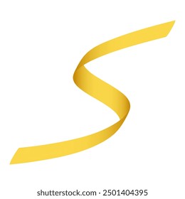 Gradient ribbon gold, ellements illustration