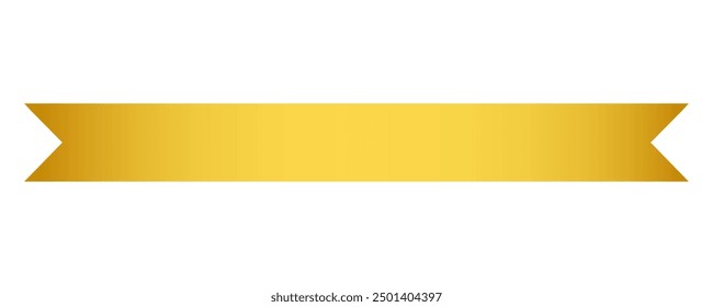 Gradient ribbon gold, ellements illustration
