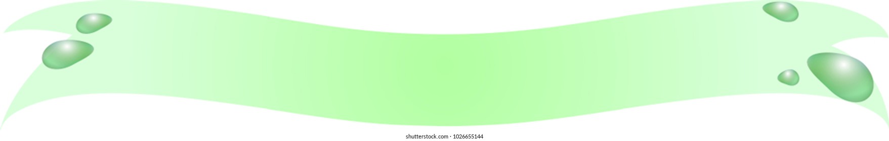 Gradient Ribbon with water drops for different titles