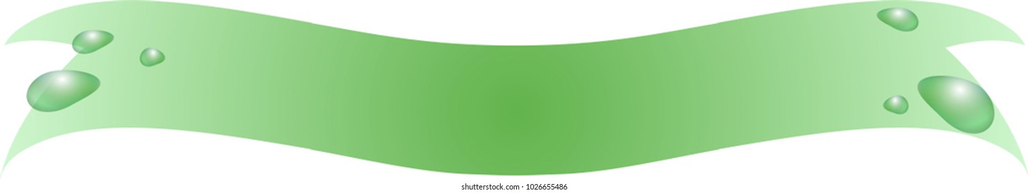 Gradient Ribbon with water drops for different titles