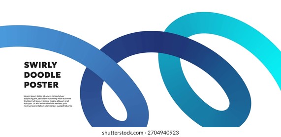 Cintas degradadas y ondulados garabatos fluyen a través de un fondo abstracto brillante. Los remolinos del arco iris y las Formas lúdicas crean un patrón animado perfecto para los carteles, las Plantillas audaces y el diseño colorido de los niños