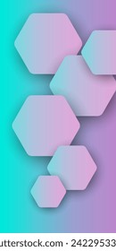 gradient round hexagon shape abstract geometric dynamic for business finance and technology gradient background