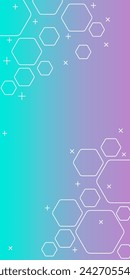 gradient round hexagon shape abstract geometric dynamic for business finance and technology gradient background