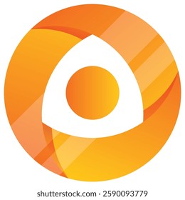 Gradient rounded abstract business logotype