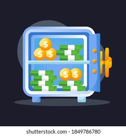 Gradient Safe Deposit Box icon sets variations. ready to use for website, mobile app, presentation and any other projects.
