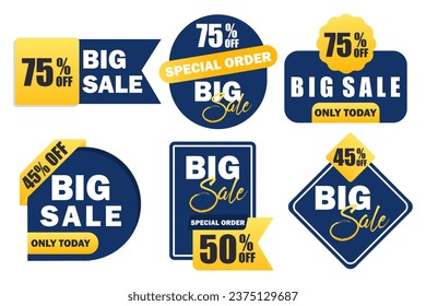 Gradient sale badges collection.design vector