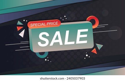 Gradient sale banner background. Abstract banner background. Vector illustration.