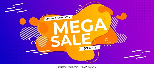 Plano de fundo de estilo geométrico de venda de gradiente