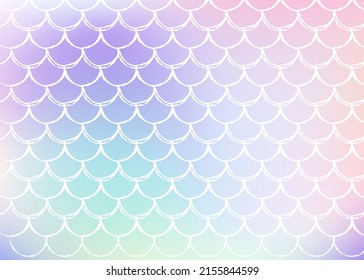 Gradient scale background and holographic mermaid  Bright color transitions  Fish tail banner   invitation  Underwater   sea pattern for girlie party  Fluorescent backdrop and gradient scale 