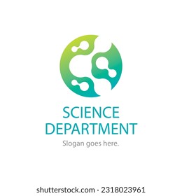 gradient science logo design template
