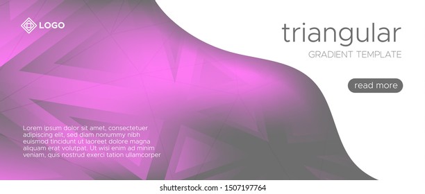 Gradient Science Presentation. Gray Technology Geometric. Business Landing Page. Digital Triangle Graphic. Science Brochure. Pink Technology Illustration. Gradient Landing Page. Science Background.