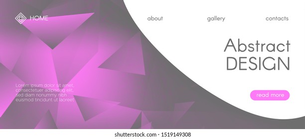 Gradient Science Presentation. Pink Technology Wallpaper. Futuristic Landing Page. Digital Triangle Graphic. Science Geometric. Gray Technology Background. Gradient Landing Page. Science Illustration.