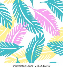 Gradient Seamless Abstract Tropic Lines Design. Purple Repetitive Summer Beach Watercolor, Seamless Print. Vivid Repeated Classic Modern Paint Pattern. 