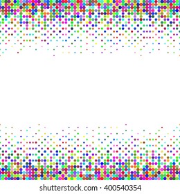 Gradient Seamless Background with Color Dots Particles