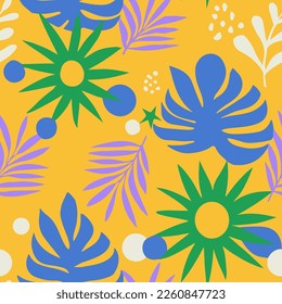 Gradient Seamless Color Natural Artwork Design. Light Endless Creative Fresh Watercolor, Seamless Print. Hippie Seamless Elegant Beautiful Leaves Backdrop. 