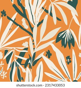 Vector Textil De Árbol De Decoración Sin Precedentes De Gradiente. Plantilla Aislada De Naturaleza Infinita Pastel, Diseño Sin Precedentes. Vibrante Impresión de Invitación Artística Abstracta Continua. 