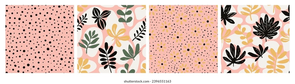 Gradient Seamless Fashion Fresh Artwork Backdrop. Pink Repetitive Abstract Bloom Paint, Seamless Wallpaper. Purple Repeated Elegant Modern Watercolor Background. 