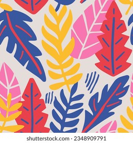 Fondo De Invitación Aislada De Verano Sin Marea Gradiente. Tejidos Repetitivos Vivid De Plantas De Color, Textura Sin Precedentes. Papel tapiz de pintura de la rama clásica verde sin brillo. 